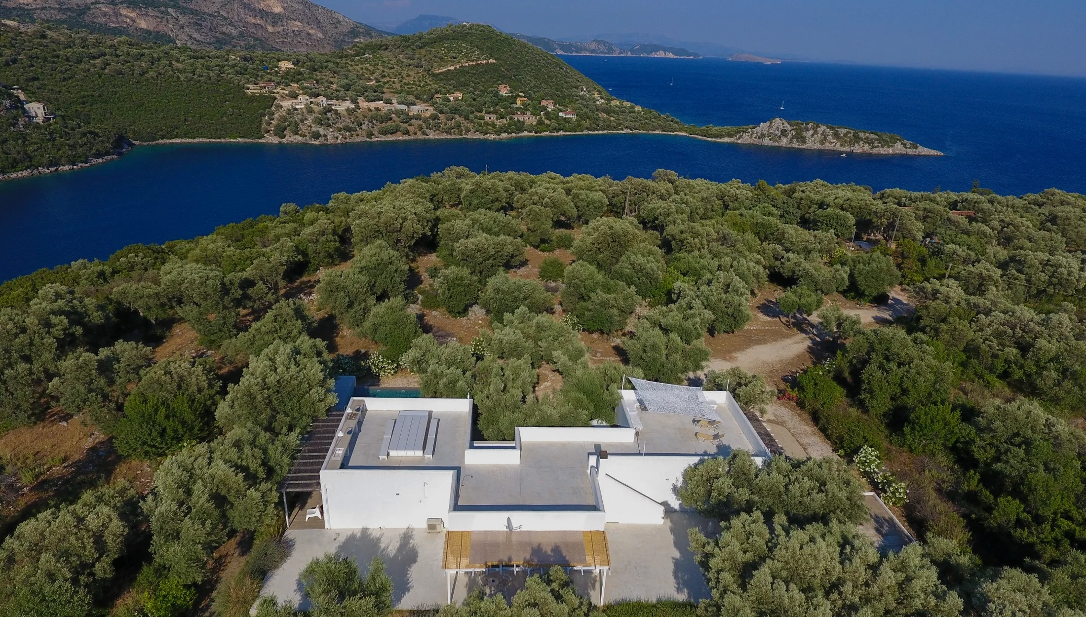 Villa Mavrades surrounded by olive trees near Sivota Bay